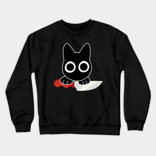 Black Kitty's Knife Crewneck Sweatshirt